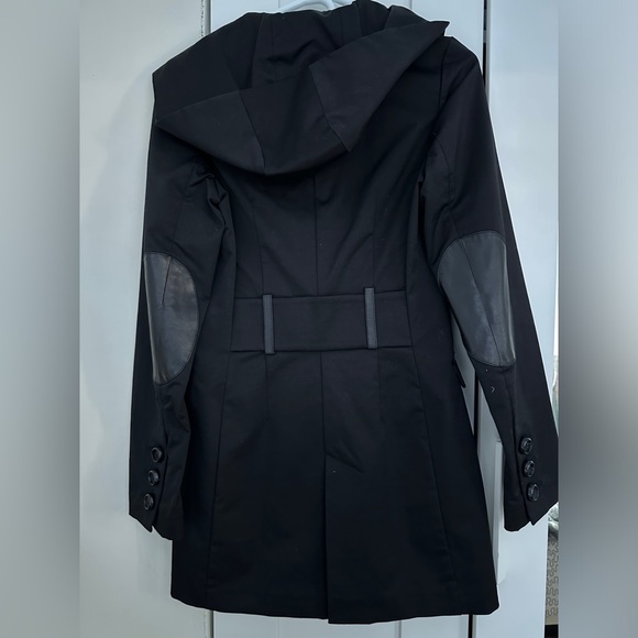 Mackage Hooded Coat with Leather Accent Sleeves - Picture 7 of 10